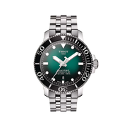 Tissot Seastar 1000 Powermatic 80 T120.407.11.091.01 - bracciale e cassa acciaio - ghiera nera - quadrante verde smeraldo
